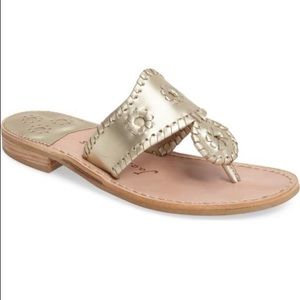 Jack Rogers Platinum Whip-Stitched Navajo Sandal